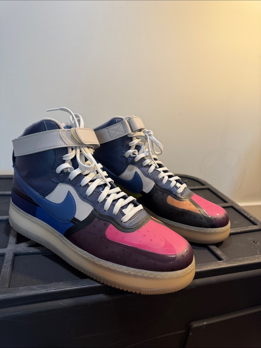 Nike Air Force 1 High '07 Premium in the "Thunder Blue Pink Prime”